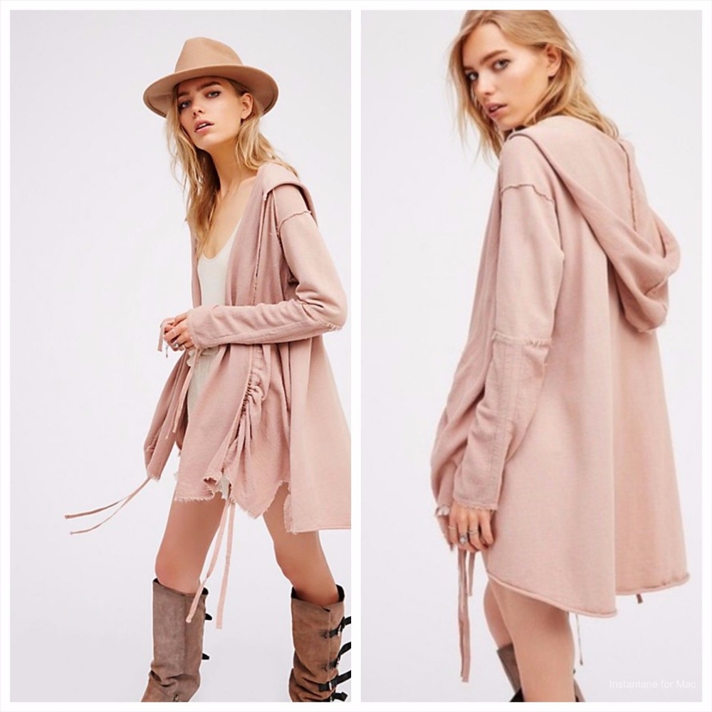 Free People Get Yer Gauze Hooded Cardigan - Picture 1 of 5